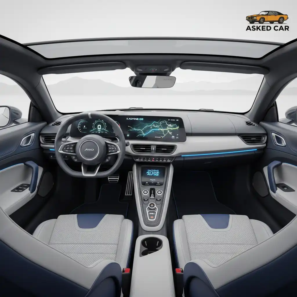 2026 Alpine A110 Electric Car Technology & Interior